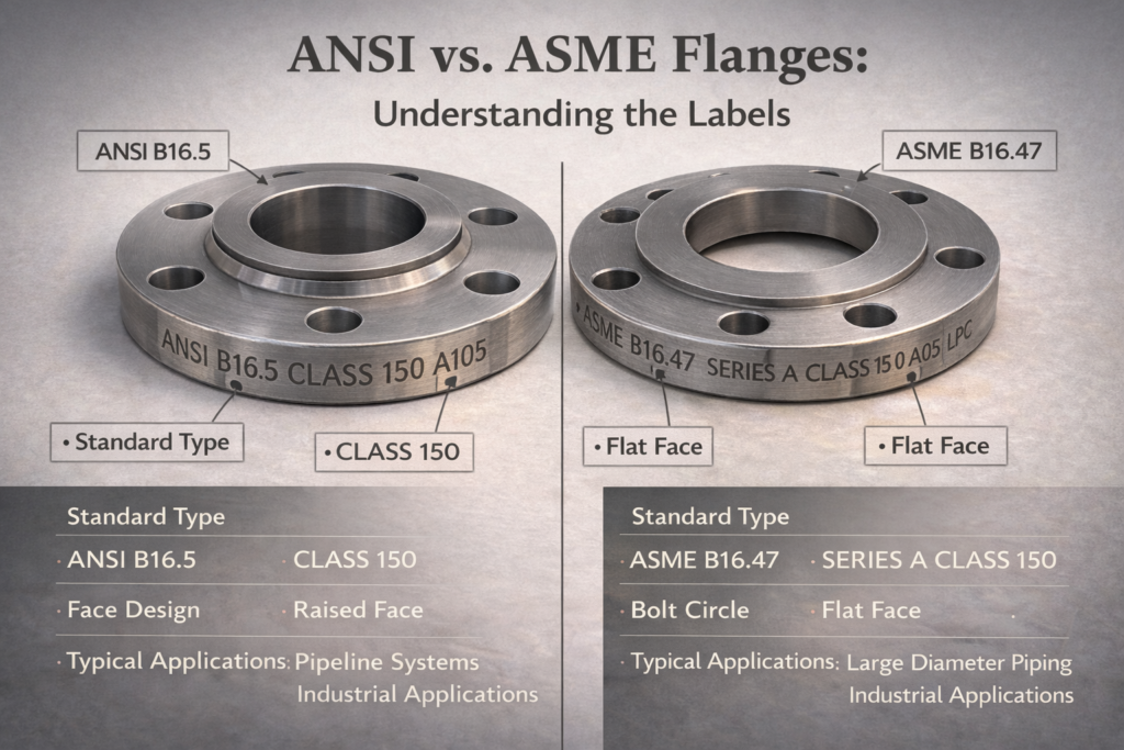 ANSI vs ASME Flanges